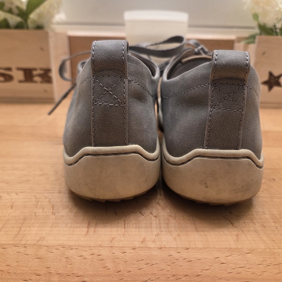 Dansko Renae Sneaker Womens Size EU 37 Gray Nappa Leather Lace Up Casual Shoes - Picture 4 of 10